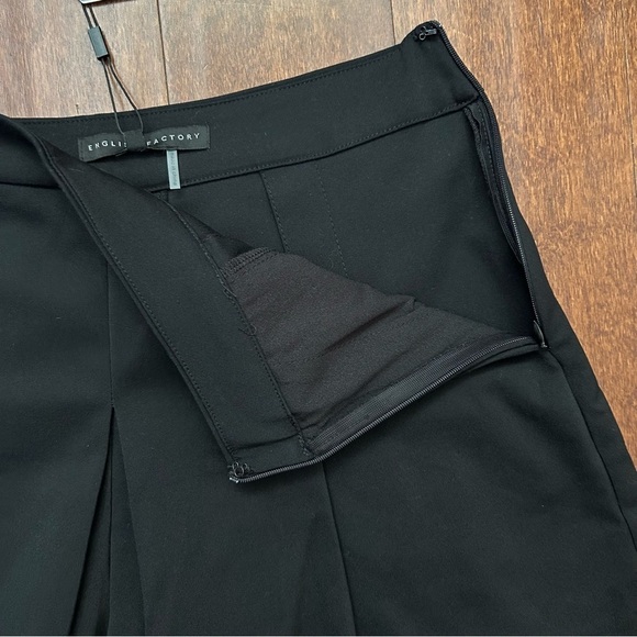 English Factory Preppy Black Pleated Skort, Sexy Academia Collegiate Size S, NWT - Picture 7 of 11